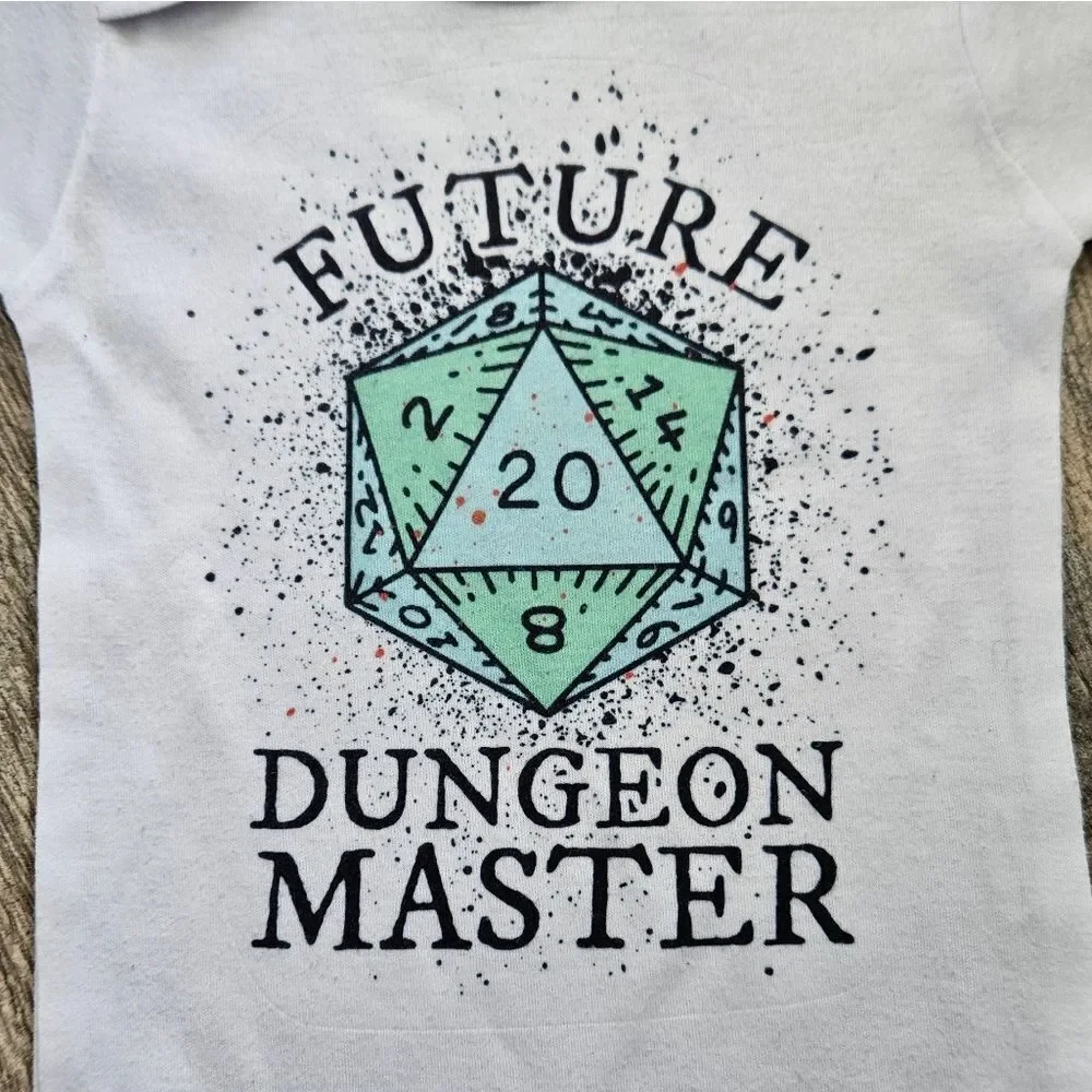 White Future Dungeon Master Kids Bodysuit